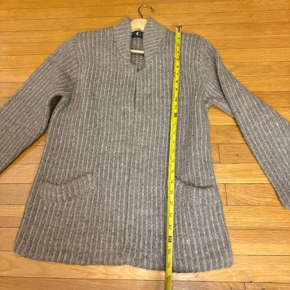 Vintage P.G.E. Wool Mohair Sweater Oatmeal Womens Small Grandmacore Cottagecore - Picture 9 of 11